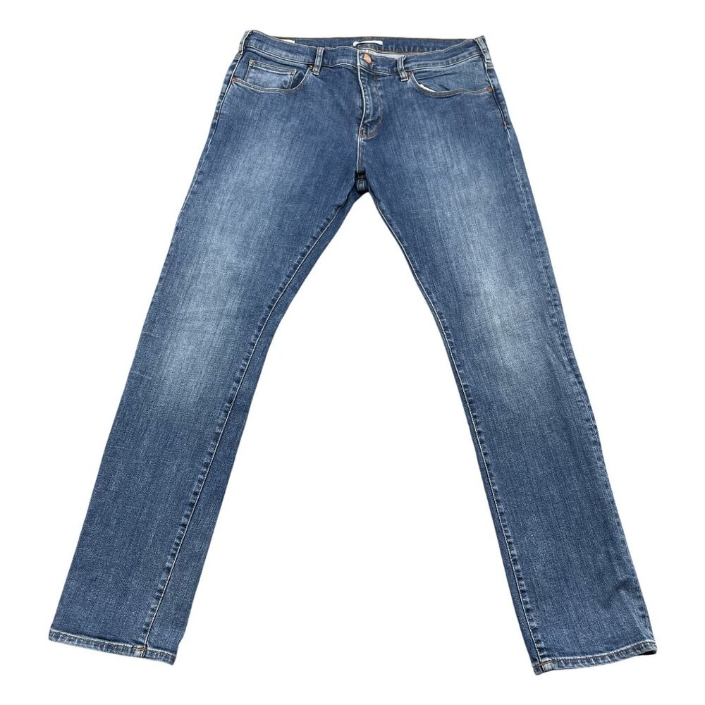 Reiss Jeans Mens 36x33 Blue Razor Slim FIt Mid RIse Denim